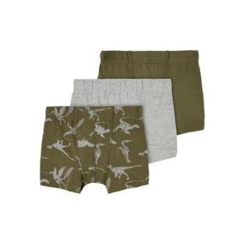 name it Boxerky shorts 3-pack Dino Olive Night