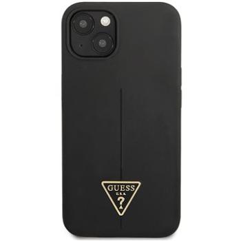 Guess Silicone Line Triangle kryt pro Apple iPhone 13 mini Black (GUHCP13SSLTGK)