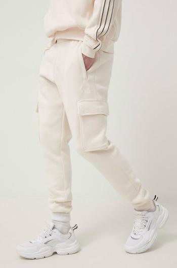 Kalhoty adidas Originals Adicolor HE6991 pánské, béžová barva, hladké