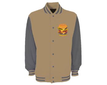 Retro sportovní bunda Baseball unisex Hamburger