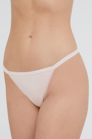 Tanga Dkny růžová barva