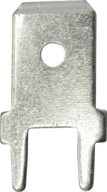 Faston zástrčka Vogt Verbindungstechnik 3866a.61 6.3 mm x 0.8 mm, 180 °, bez izolace, kov, 100 ks