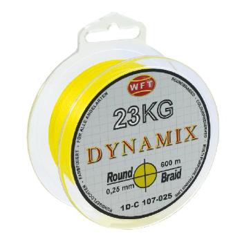 Wft splétaná šňůra round dynamix kg žlutá - 300 m 0,08 mm 7 kg