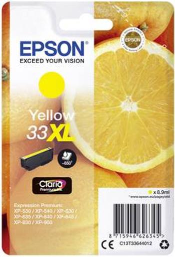 Epson Ink T3364, 33XL originál žlutá C13T33644012