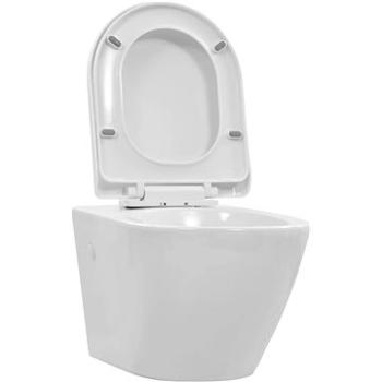 Závěsné WC bez okraje keramické bílé (145237)