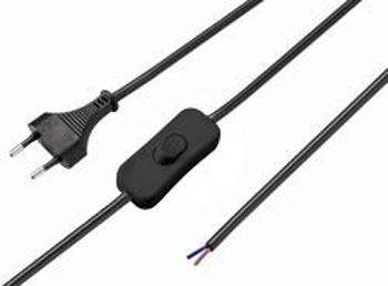 Síťový kabel s napájecí zásuvkou Basetech BT-2336886, 1.50 m, černá