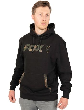 Fox mikina lw black camo print pullover hoody - s