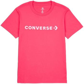 Converse CF STRIP WORDMARK SS TEE Dámské tričko, růžová, velikost S