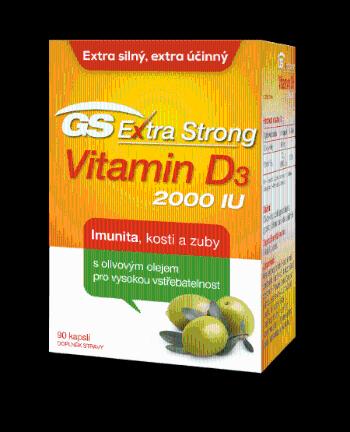 GS Extra Strong Vitamin D 2000 IU 90 kapslí