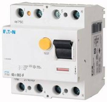 Proudový chránič Eaton 187456, 40 A 0.03 A 230 V pro smíšené frekvence 4pólový