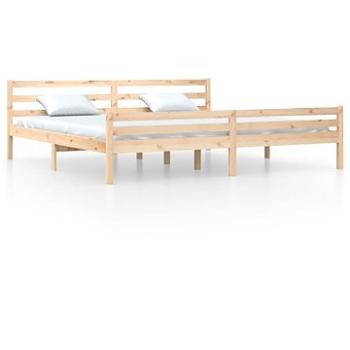 Rám postele masivní dřevo 200 × 200 cm, 814839 (814839)