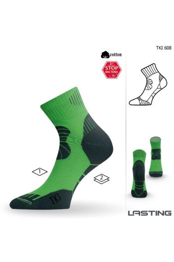 Lasting TKI 608 zelená trekingová ponožka Velikost: (34-37) S ponožky