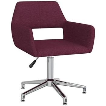 Otočná jídelní židle fialová textil, 3089400 (3089400)