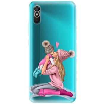 iSaprio Kissing Mom - Blond and Girl pro Xiaomi Redmi 9A (kmblogirl-TPU3_Rmi9A)