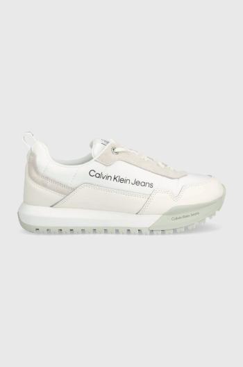 Sneakers boty Calvin Klein Jeans Toothy Runner Laceup bílá barva