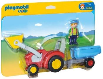 PLAYMOBIL Traktor s přívěsem (1.2.3) 6964