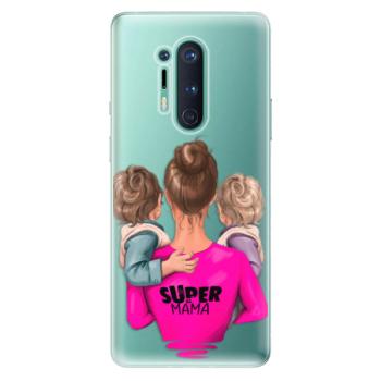 Odolné silikonové pouzdro iSaprio - Super Mama - Two Boys - OnePlus 8 Pro