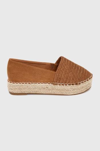 Espadrilky Answear Lab hnědá barva, na platformě