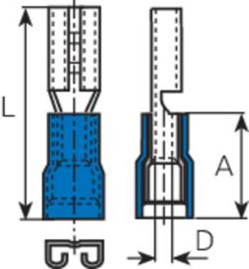 Faston zásuvka Vogt Verbindungstechnik 3906S-20 x 20 ks