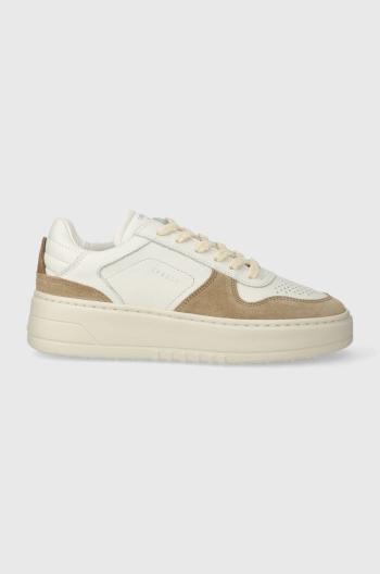 Kožené sneakers boty Copenhagen CPH75 béžová barva