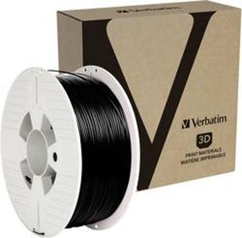 Vlákno pro 3D tiskárny Verbatim 55052, PETG plast, 1.75 mm, 1 kg, černá