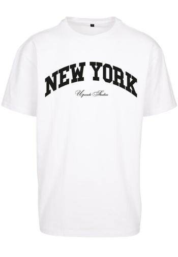 Mr. Tee New York College Oversize Tee white - S