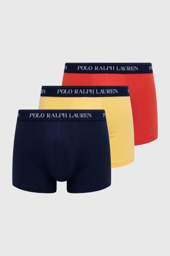 Boxerky Polo Ralph Lauren 3-pack pánské, červená barva