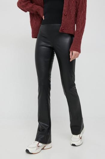 Kalhoty Dkny dámské, černá barva, přiléhavé, medium waist