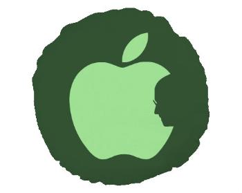 Kulatý polštář Apple Jobs