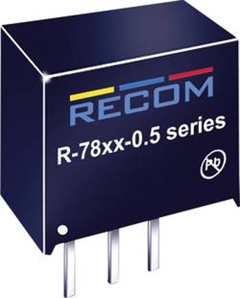 DC/DC měnič Recom R-789.0-0.5 (80099075), výstup 9 V/DC / 0,5 A, vstup 11 - 32 V/DC, SIP 3