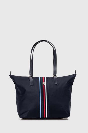 Kabelka Tommy Hilfiger tmavomodrá barva, AW0AW15981