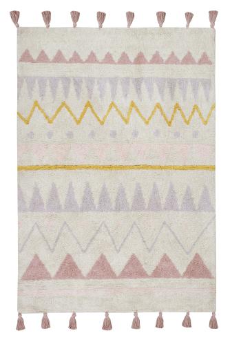 Lorena Canals koberce  140x200 cm Bio koberec kusový, ručně tkaný Azteca Natural-Vintage Nude - 140x200 cm Vícebarevná