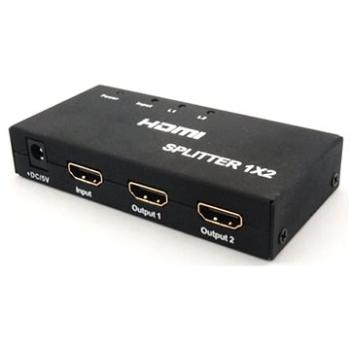 PremiumCord externí HDMI Splitter, 2x port HDMI 1.4 černý (KHSPLIT2B)