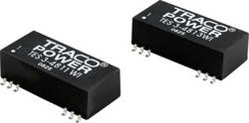 DC/DC měnič napětí, SMD TracoPower TES 3-4823WI, 48 V/DC, 15 V/DC, -15 V/DC, 100 mA, 3 W, Počet výstupů 2 x