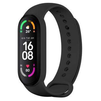 Fixed Silikonový řemínek Silicone Strap pro Xiaomi Mi Band 5/ Mi Band 6 černý