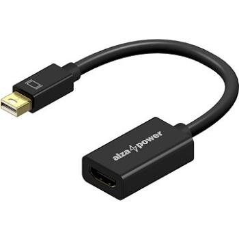 AlzaPower Core Mini DisplayPort (M) na HDMI 4K 30Hz (F) černá (APW-ADMDPHD1B)