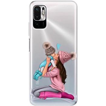 iSaprio Kissing Mom - Brunette and Boy pro Xiaomi Redmi Note 10 5G (kmbruboy-TPU3-RmN10g5)