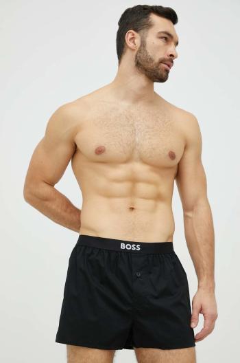 Bavlněné boxerky BOSS 2-pack černá barva
