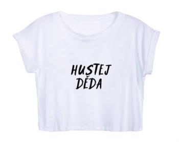 Dámské tričko Organic Crop Top Hustej děda