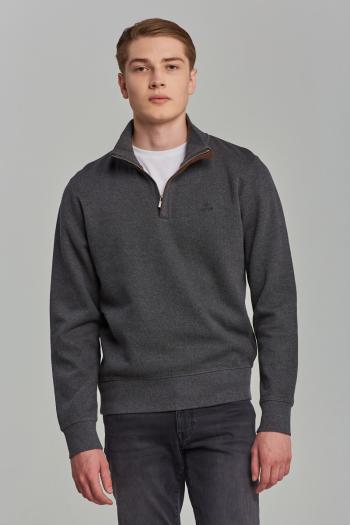 MIKINA GANT D1. SACKER RIB HALF ZIP šedá M