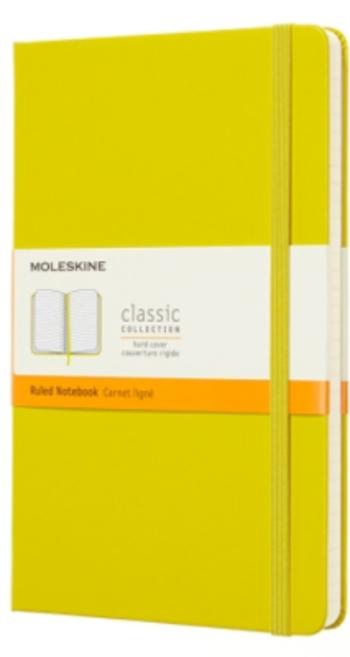 Moleskine - zápisník tvrdý, linkovaný, žlutý L