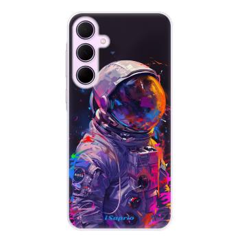 Odolné silikonové pouzdro iSaprio - Neon Astronaut - Samsung Galaxy A55 5G