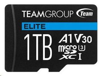 TEAM MicroSDXC karta 1TB ELITE A1 V30 UHS-I U3 (100/50 MB/s) + SD adapter