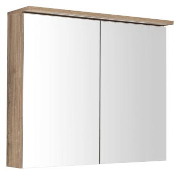 AQUALINE KAWA STRIP galerka s LED osvětlením 80x70x22cm, dub emporio WGL38S