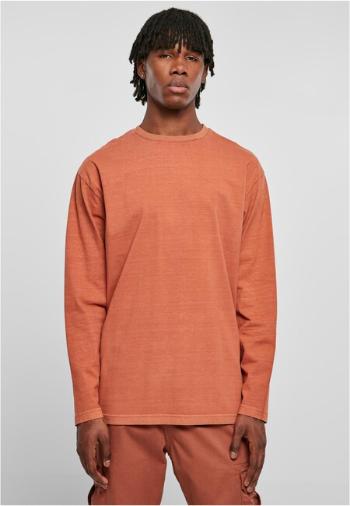 Urban Classics Heavy Oversized Garment Dye Longsleeve terracotta - M