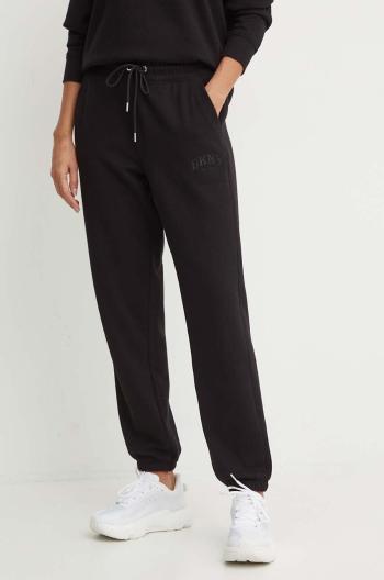 Tepláky Dkny černá barva, hladké, DP4P3471