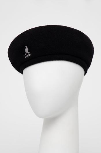 Baret Kangol černá barva, vlněný