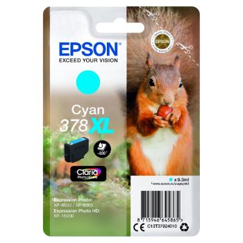 EPSON T3792 (C13T37924010) - originální cartridge, azurová, 9,3ml