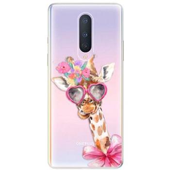 iSaprio Lady Giraffe pro OnePlus 8 (ladgir-TPU3-OnePlus8)