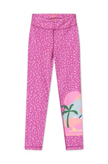 Plážové kalhoty Femi Stories růžová barva
